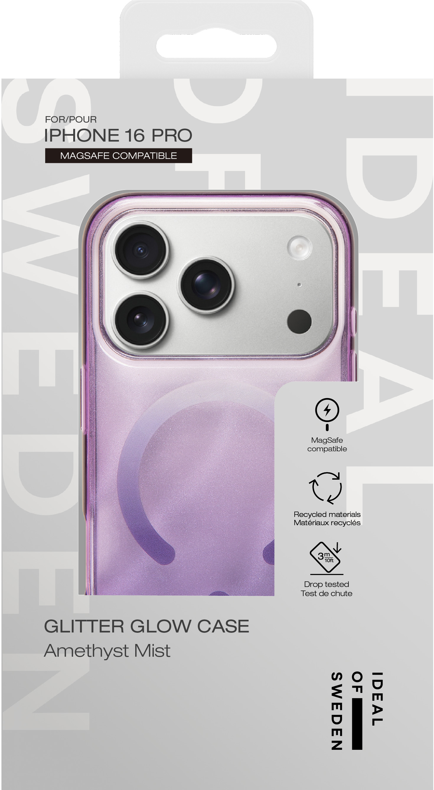 iDeal of Sweden Clear Case MagSafe iPhone 16 Pro Amethyst Mist – image 4