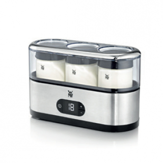 Resim WMF 04 1520 0011 Yoğurt Makinesi - 15W, 450L Kapasite, LCD Ekran, Siyah/Paslanmaz Çelik/Şeffaf