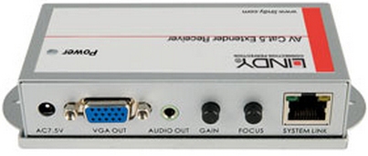 Lindy 32765 AV extender AV receiver Grey