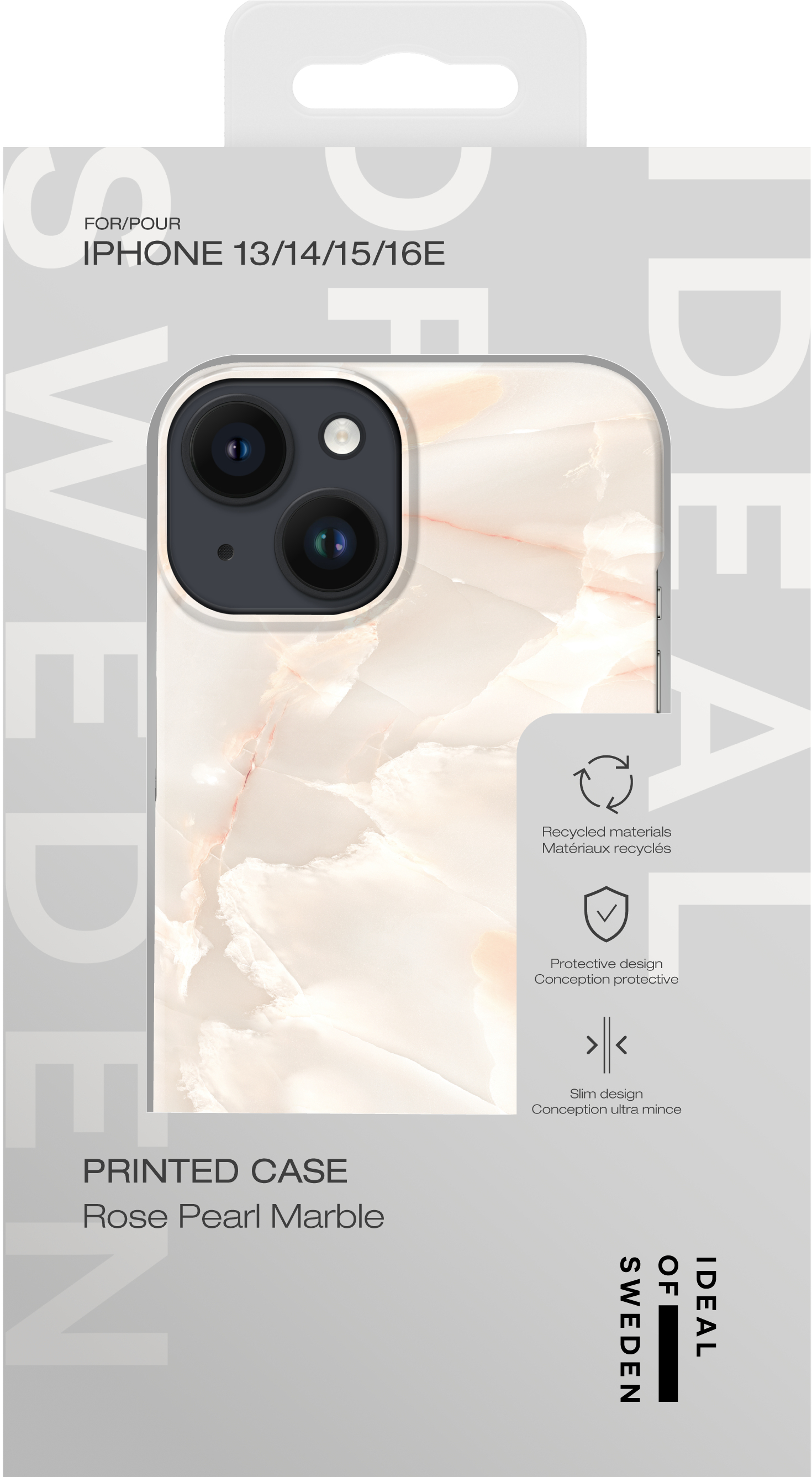 iDeal of Sweden Printed Case iPhone 13 / 14 / 16e Rose Pearl Marble – image 2