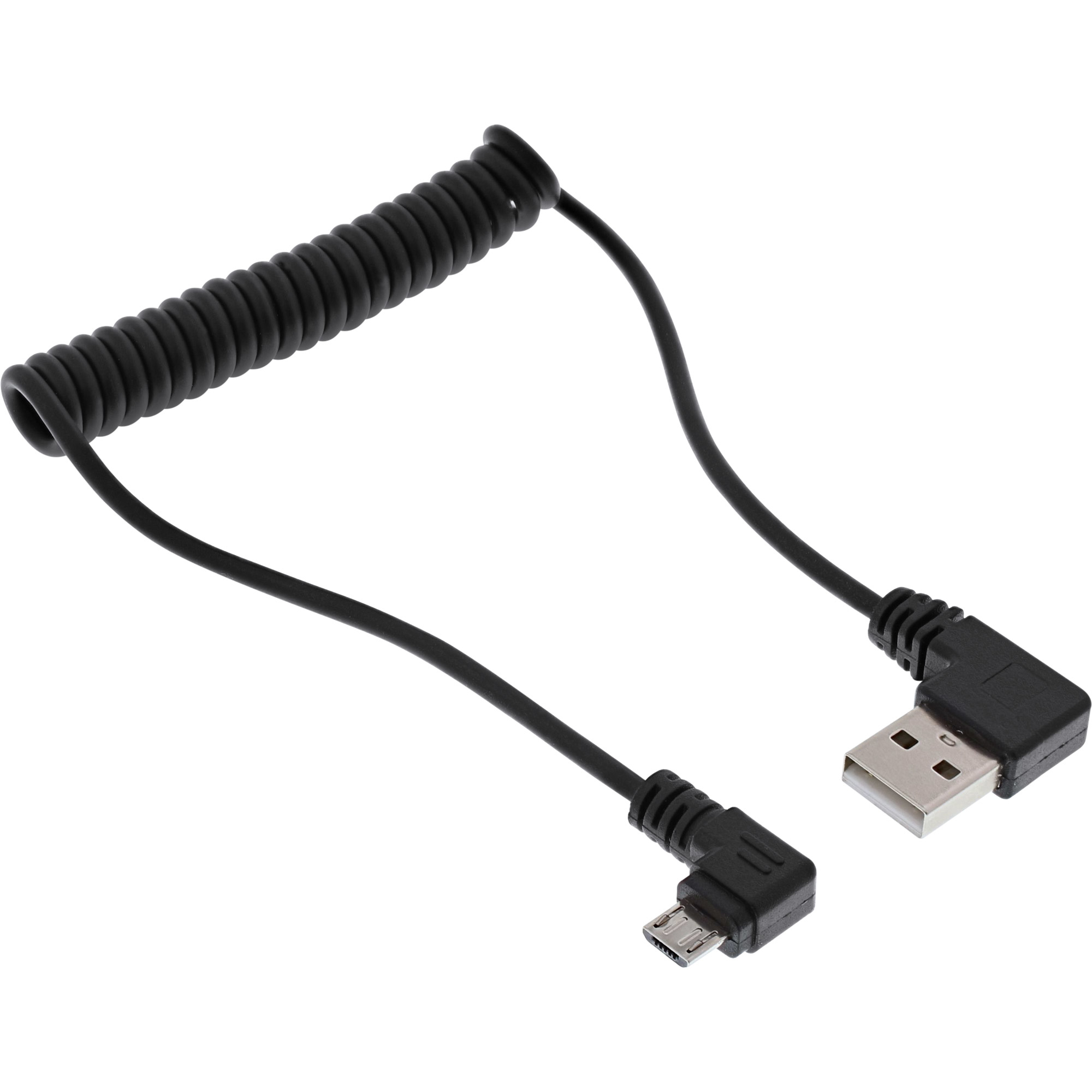 InLine USB DUAL+ KFZ charging set, power adapter with 1m spiral cable – image 3