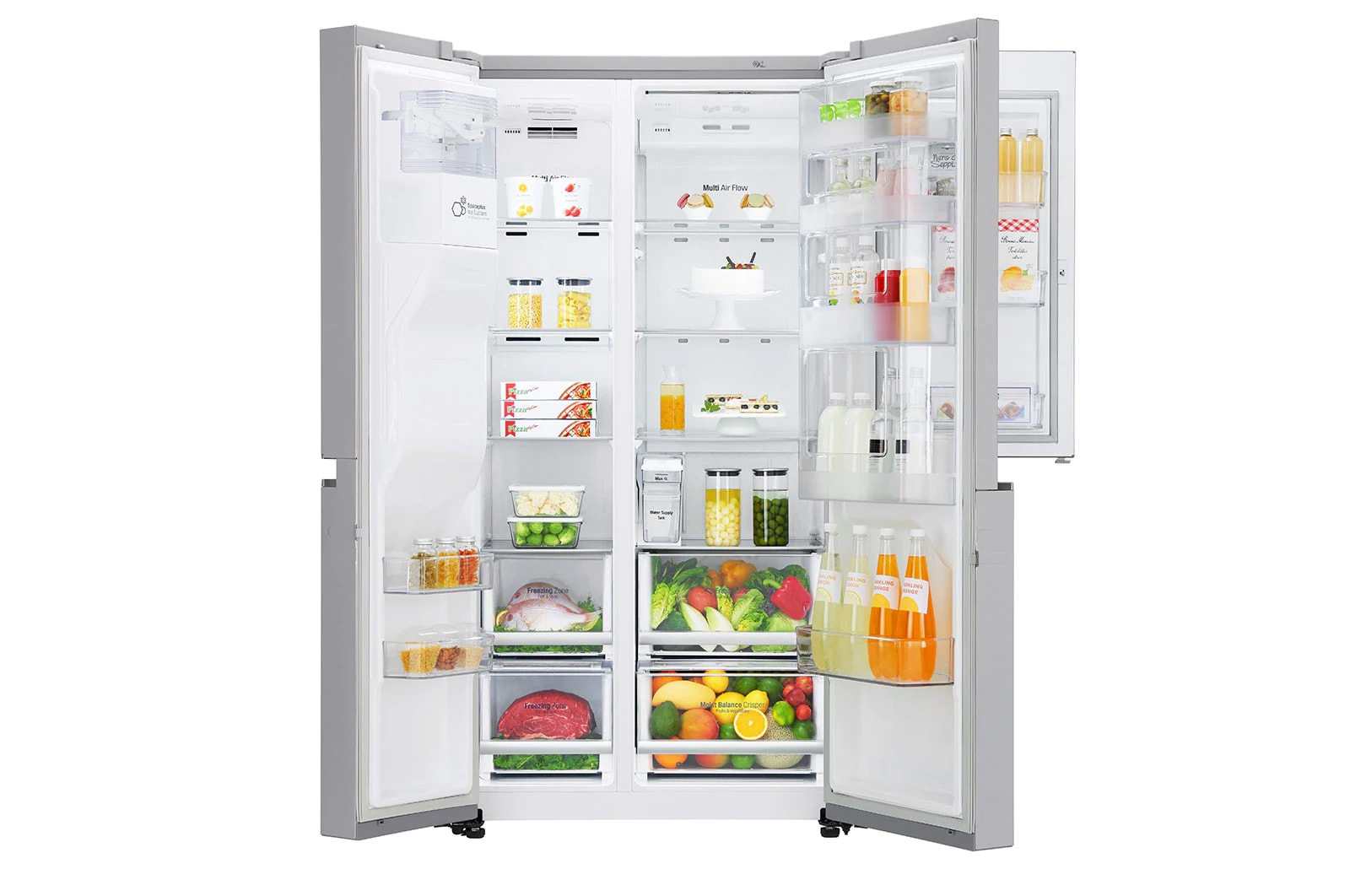 LG GSJ961NSZE side-by-side refrigerator Freestanding – image 4