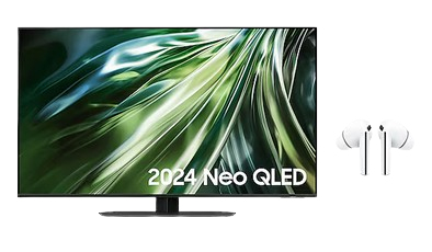 Samsung QN90D 50” Neo QLED 4K Smart TV (2024) and Galaxy Buds3 Pro (White) – image 1
