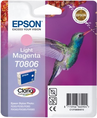 Epson Claria Ink Cartridge Light Magenta T0806