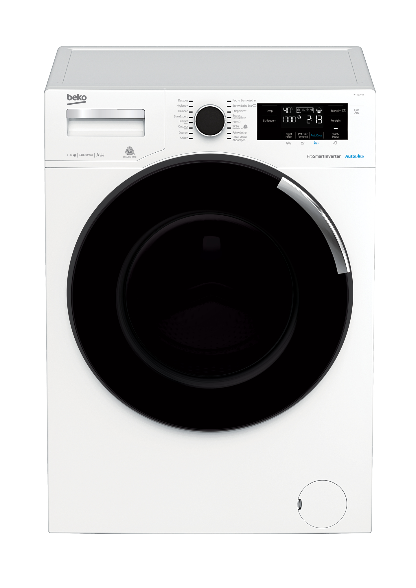 Beko WTV8744D washing machine Front-load – image 1