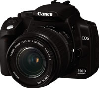 Canon EOS 350D 8 MP CMOS Black – image 1