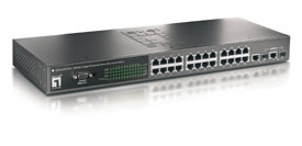 LevelOne 24 Port 10/100BASE-TX + 2 x 10/100/1000T/mini GBIC Switch