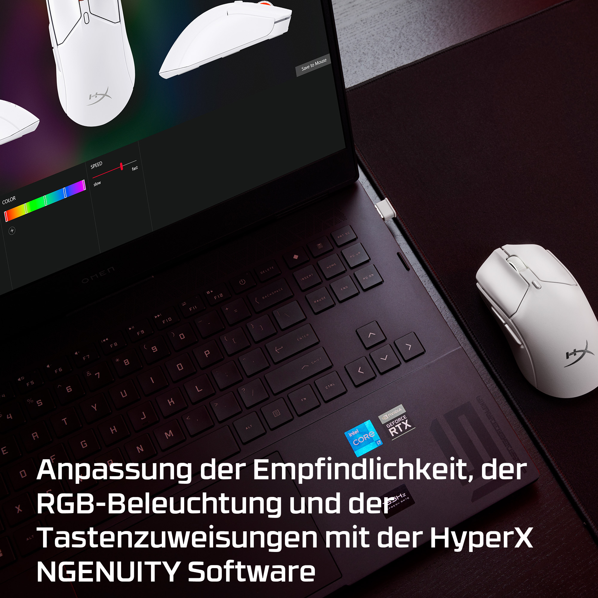 HyperX Pulsefire Haste 2 Mini - Wireless-Gaming-Maus (Weiß)