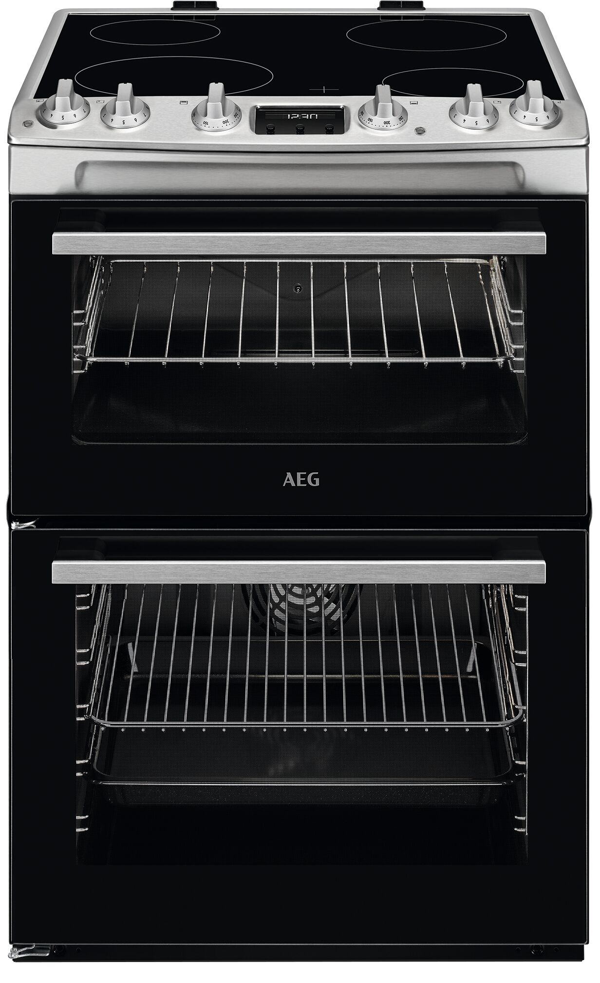 AEG CCX6540ACM cooker Freestanding cooker Electric Ceramic hob Stainless steel