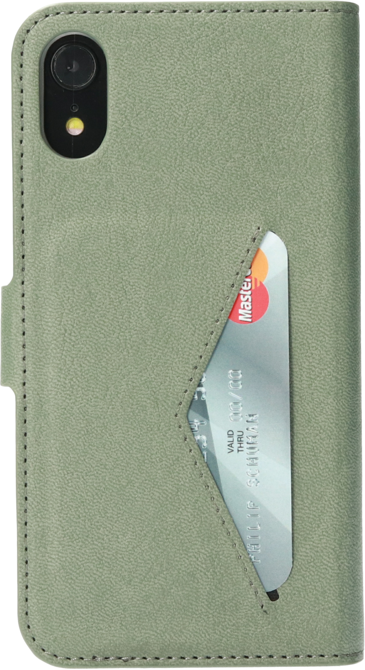 Mobiparts Classic Wallet Case iPhone XR Stone Green – image 3