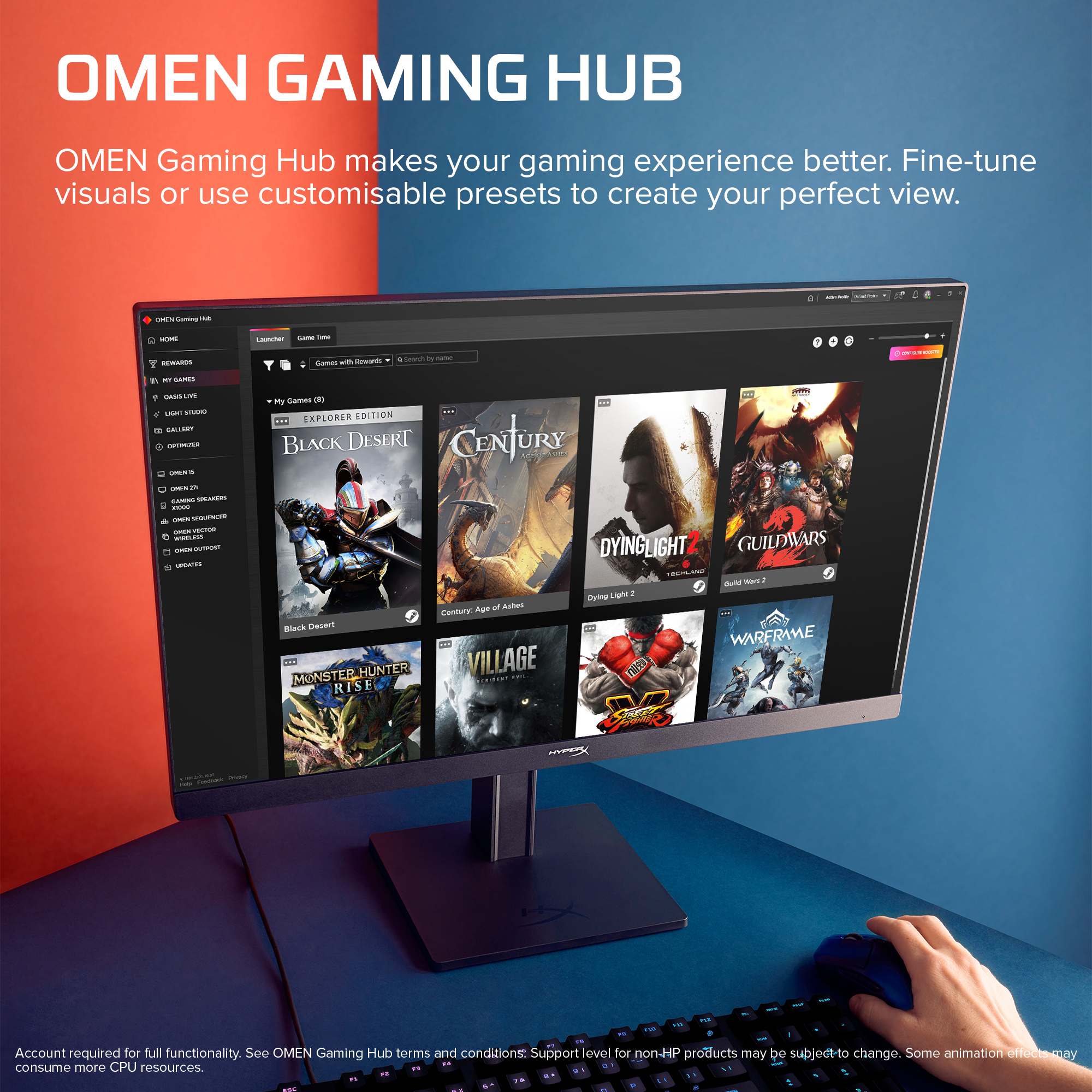 HP HyperX OMEN 23.8 inch FHD 180Hz Gaming Monitor - OMEN 24 G2 – image 5