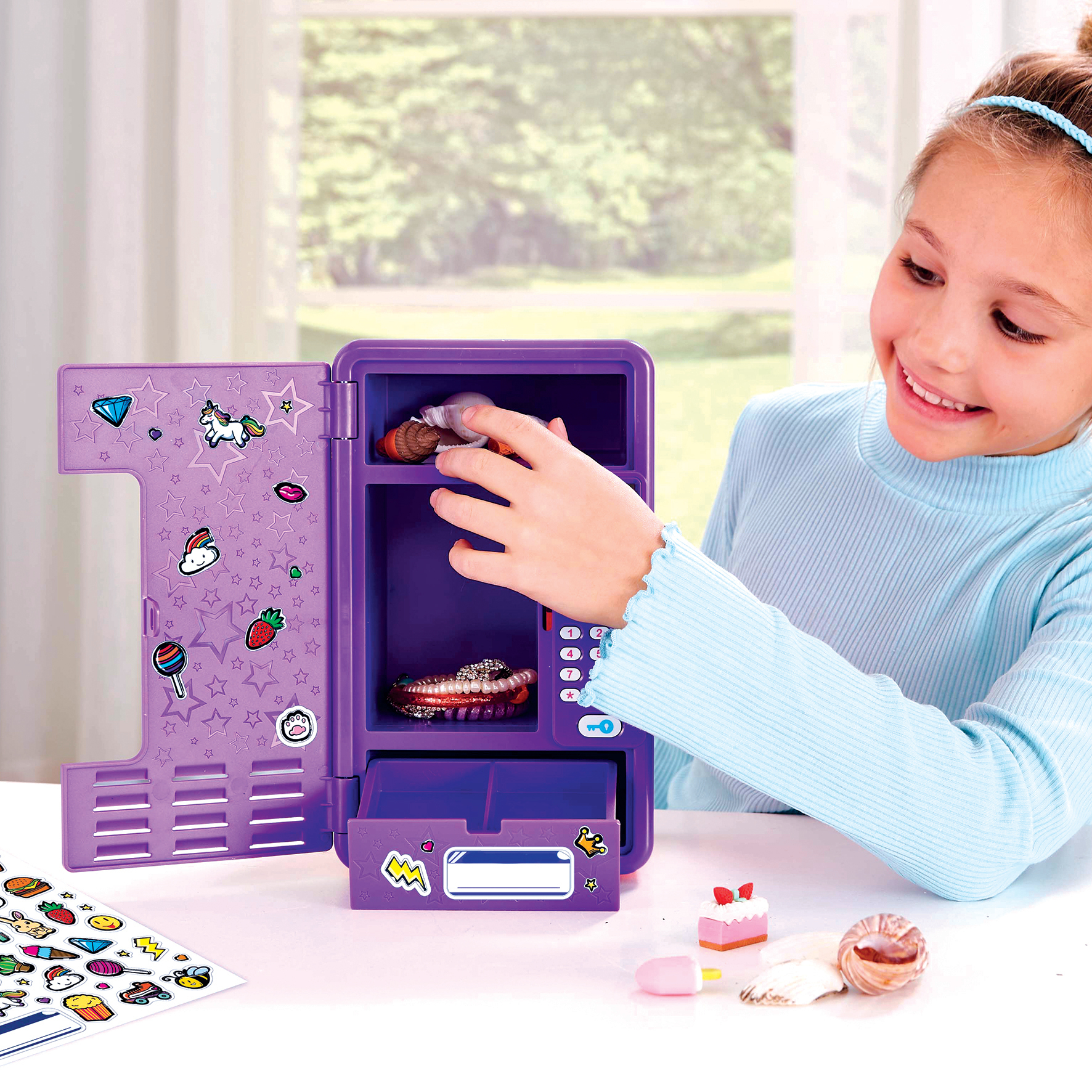 Resim VTech 80-554155 Pembe Plastik Kilitli Dolap Oyuncak