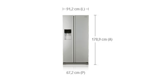 Samsung RSA1UTTC side-by-side refrigerator Freestanding – image 5