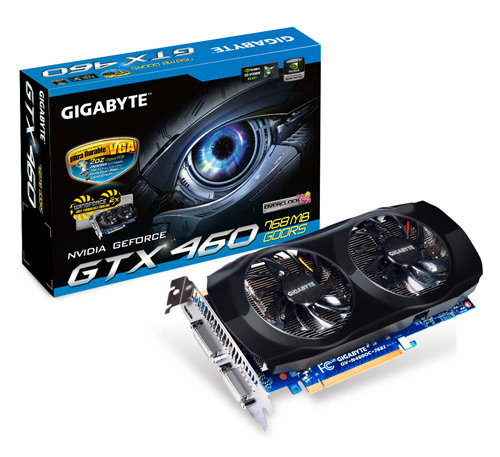 GIGABYTE GV-N460OC-768I graphics card NVIDIA GeForce GTX 460 – image 1