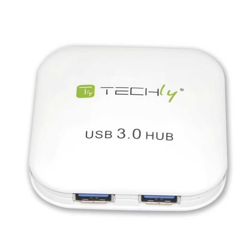 Techly USB 3.0 Super Speed Hub 4 Ports White IUSB3-HUB4-WH