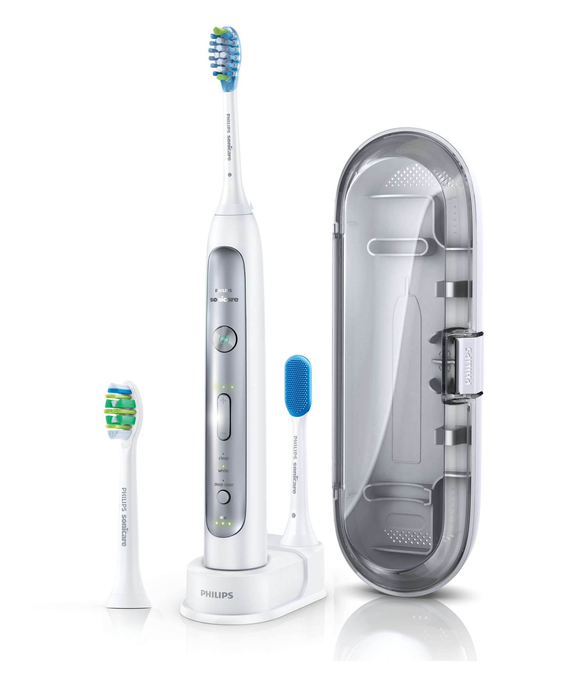 Philips Sonicare FlexCare Platinum HX9188/11 electric toothbrush Adult Sonic toothbrush Grey, Platinum