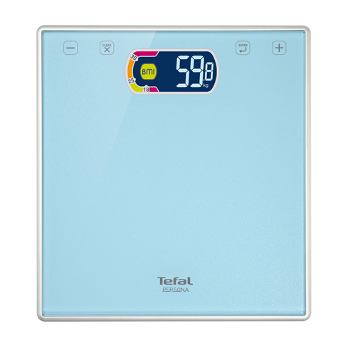 Tefal PP5500 personal scale Blue, Silver Electronic personal scale
