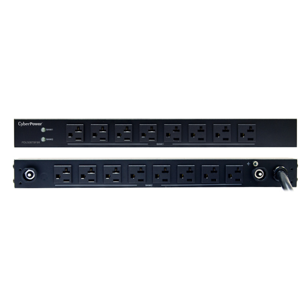 CyberPower PDU30BT8F8R power distribution unit (PDU) 16 AC outlet(s) 1U Black – image 2