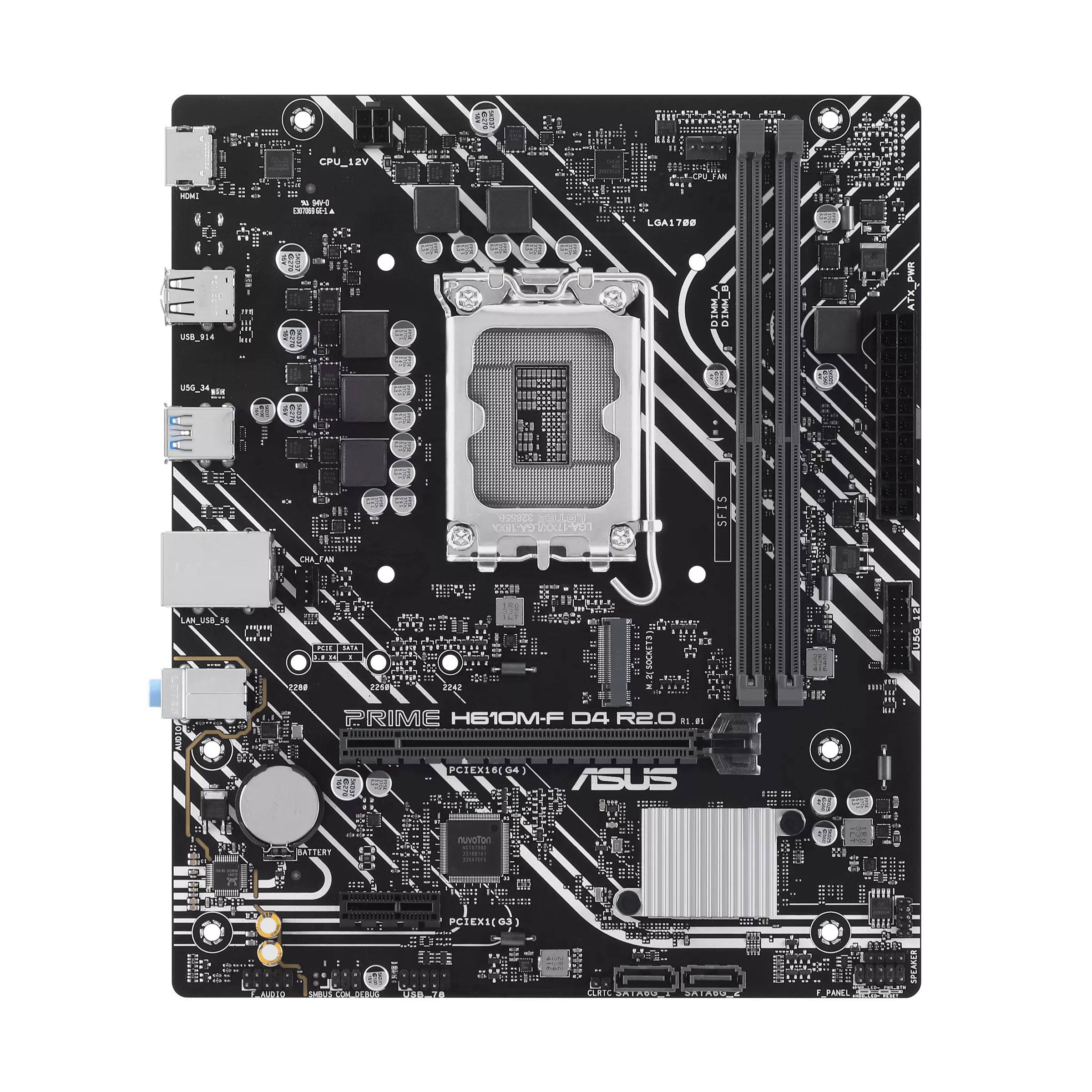 ASUS PRIME H610M-F D4 R2.0 Intel H610 LGA 1700 micro ATX