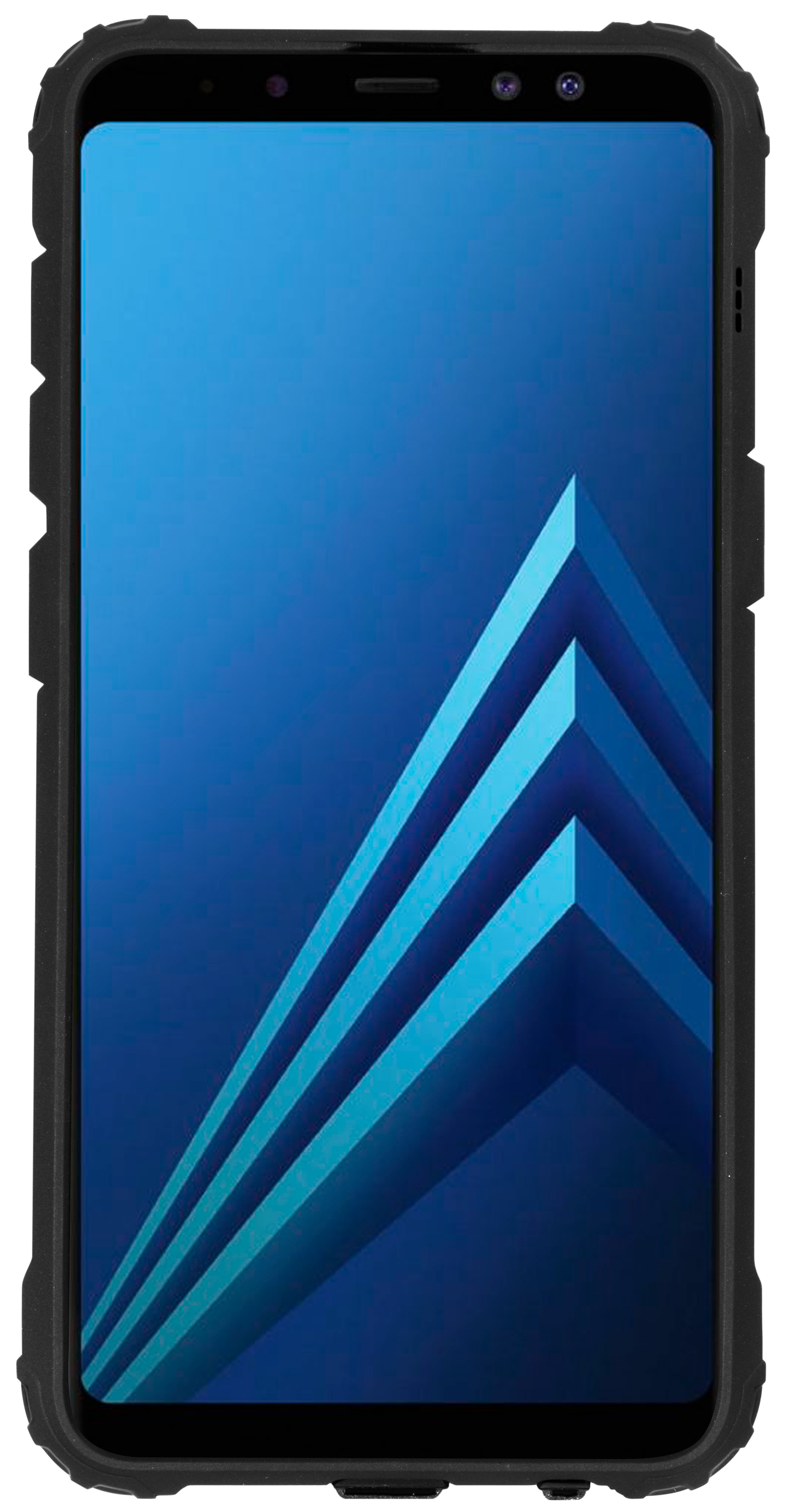 Mobiparts Rugged Shield Case Samsung Galaxy A8 (2018) Black – image 2