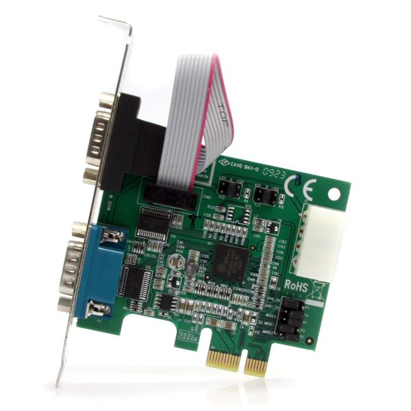 StarTech.com Discontinued and replaced by PEX2S953: 2 Port Native PCI Express RS232 Serial Adapter Card with 16950 UART – image 2