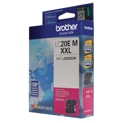 Brother LC20EM ink cartridge 1 pc(s) Original Extra (Super) High Yield Magenta – image 5