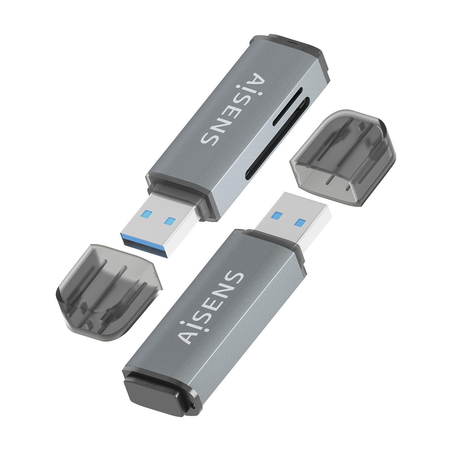 AISENS ASCR-2A09-GR card reader USB 3.2 Gen 1 (3.1 Gen 1) Type-A Grey – image 3