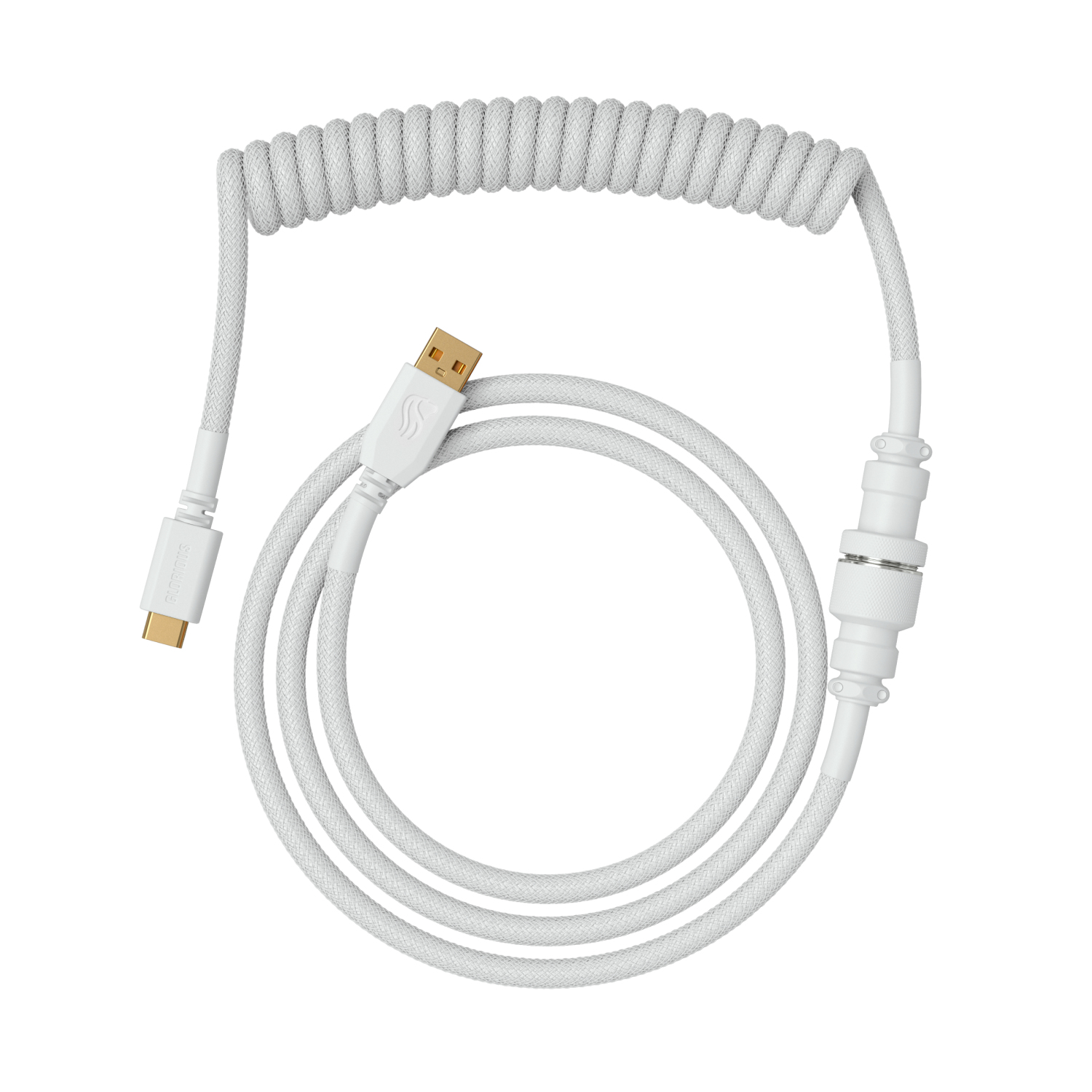 Glorious Gaming GLO-KB-ACC-CBL-COIL-GWHT cavo per tastiera/mouse Bianco 1,4 m