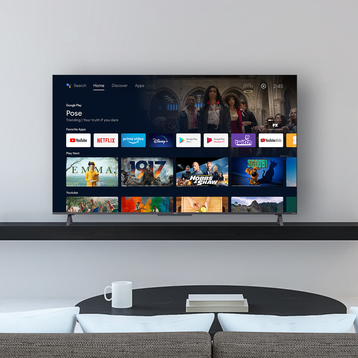 TCL 55C722 TV 139.7 cm (55") 4K Ultra HD Smart TV Wi-Fi Silver – image 9