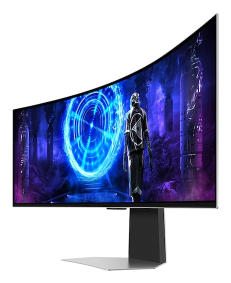 Samsung LS49DG956SNXGO computer monitor 124.5 cm (49″) 5120 x 1440 pixels Dual QHD OLED Silver image 3