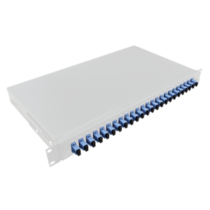 Front panel 24x SC-Duplex or LC-Quad for 19" fiber optic enc