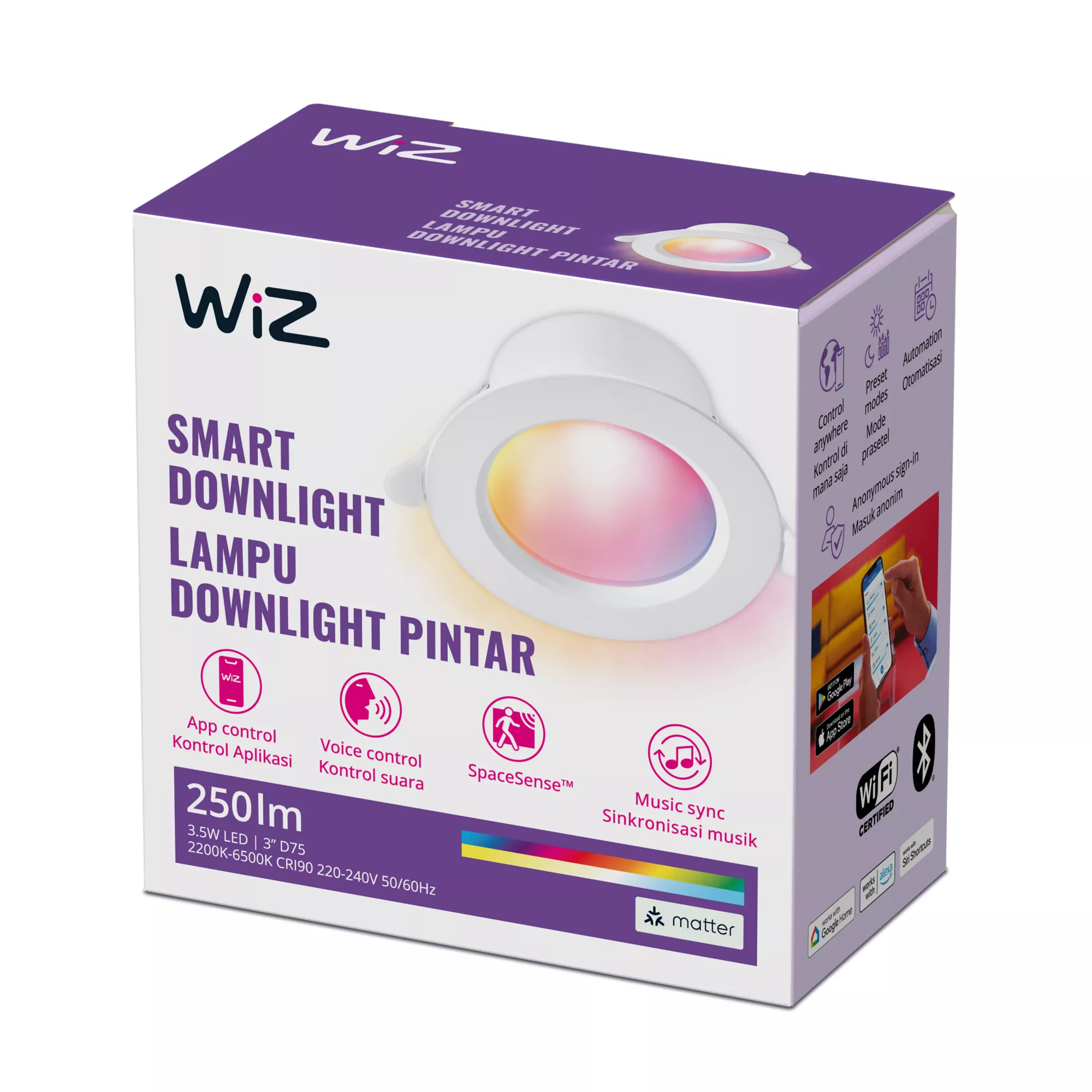 WiZ 8719514554719 smart lighting Smart lighting spot Wi-Fi/Bluetooth – image 2