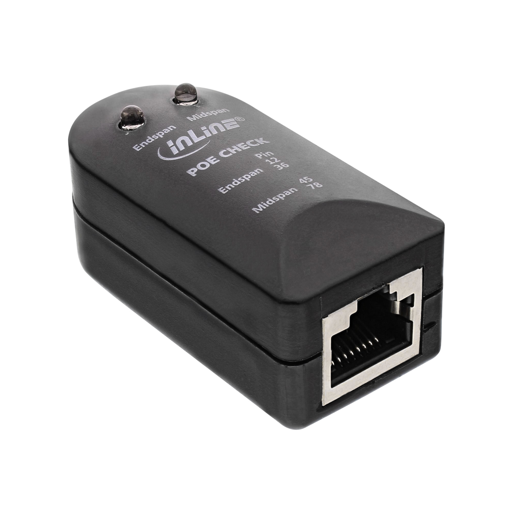 InLine PoE / PoE+ Test Cihazı, Siyah