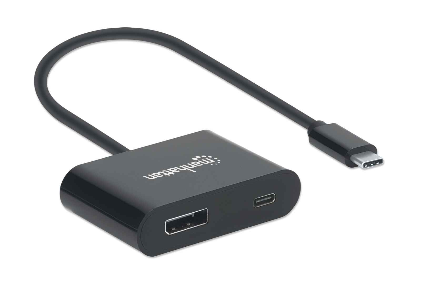 Manhattan USB-C to DisplayPort 1.2 Cable and USB-C (inc Power Delivery), 4K@60Hz – image 3