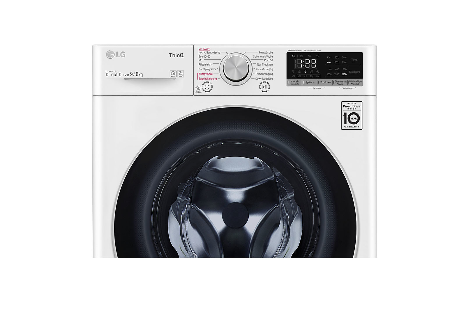 LG V5WD96H1 washer dryer Freestanding Front-load White – image 4