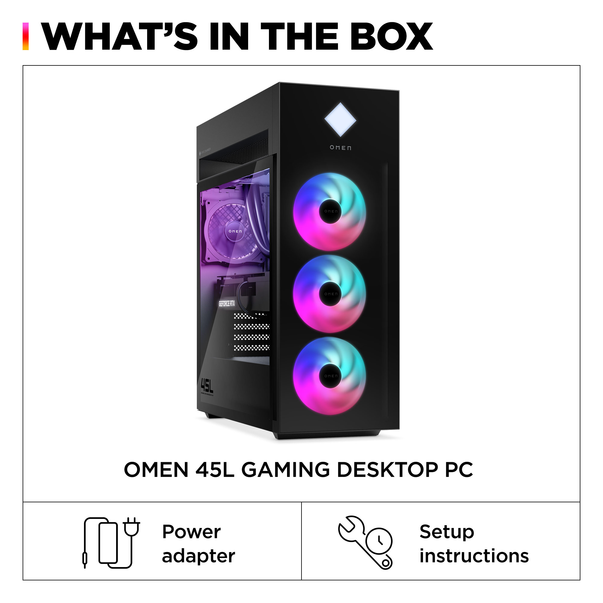 OMEN by HP 45L GT22-3090 Intel Core Ultra 9 285K 64 GB DDR5-SDRAM 2 TB SSD NVIDIA GeForce RTX 5090 Windows 11 Pro Desktop PC Black image 6
