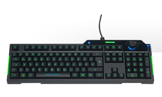 MEDION P81101 keyboard Gaming USB QWERTY US International Black – image 3
