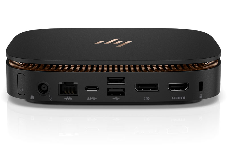 HP Elite Slice + EliteDisplay S240uj Intel® Core™ i5 i5-6500T 8 GB DDR4-SDRAM 256 GB SSD Windows 10 Pro USFF PC Black image 5