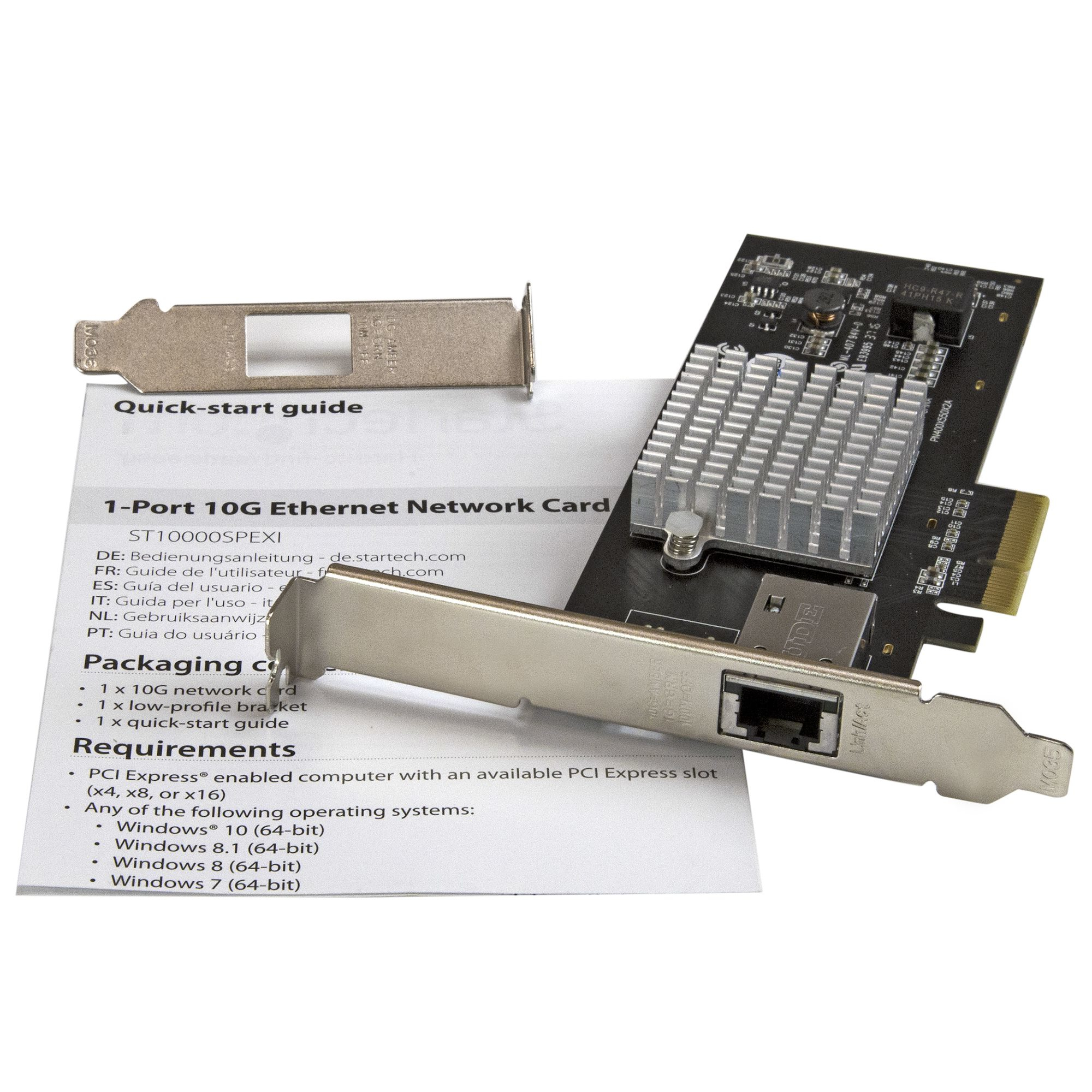 صورة StarTech.com ST10000SPEXI بطاقة شبكة إيثرنت 10 جيجابت PCI Express مع شريحة Intel X550-AT