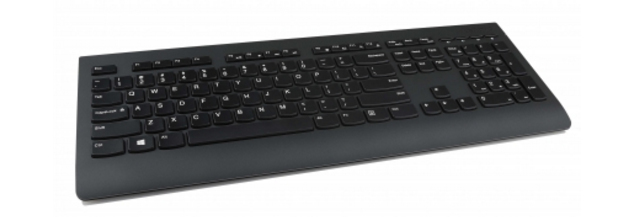 Teclado lenovo profesional inalámbrico inglés color negro