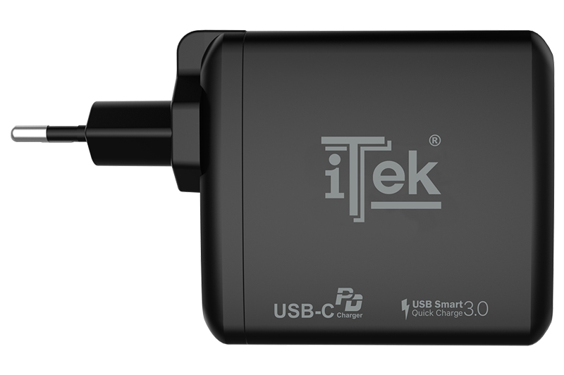 itek ITSCWUC60 mobile device charger Universal Black AC Fast charging Indoor