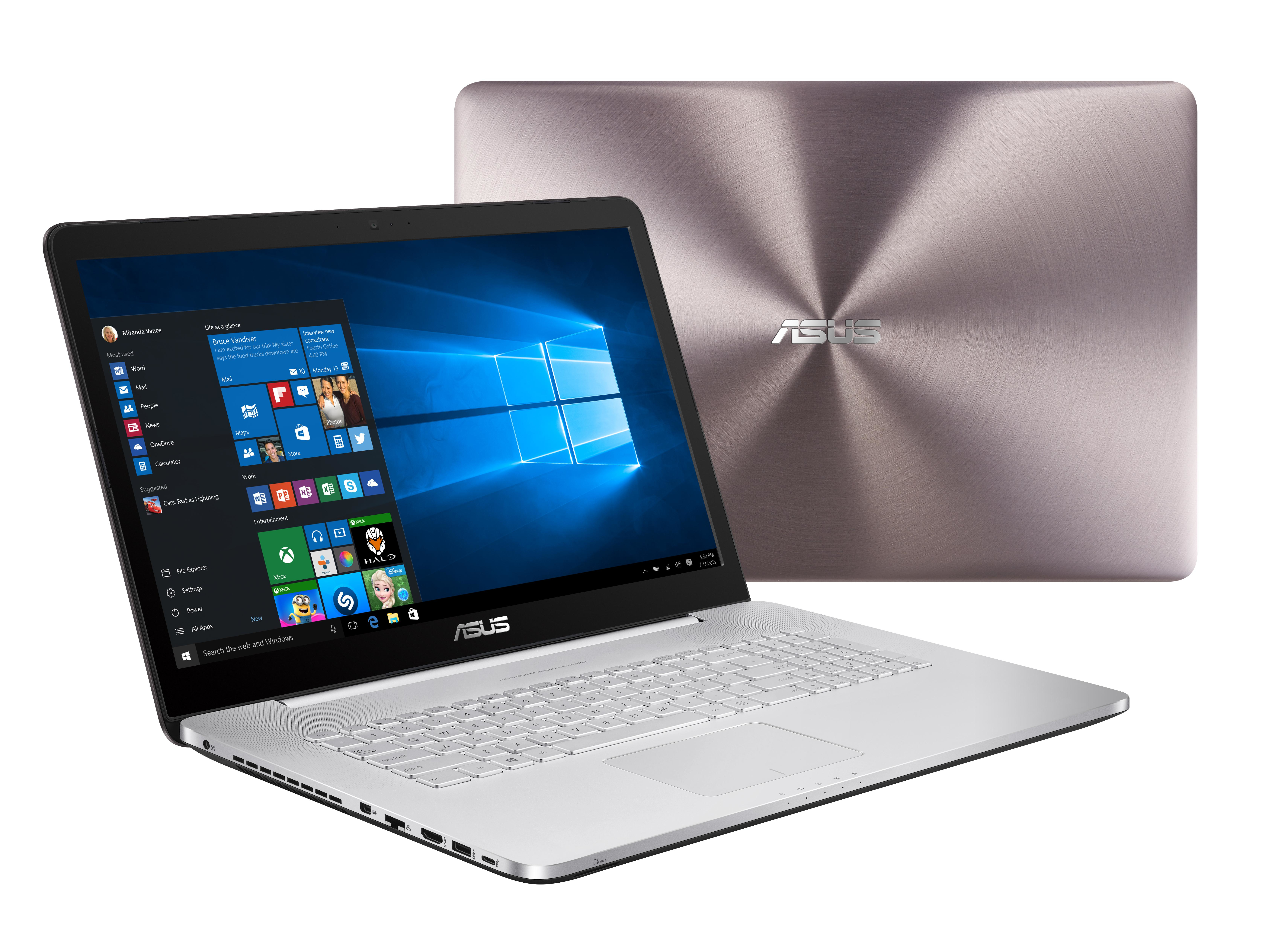 ASUS VivoBook Pro N752VX-GC128T notebook i7-6700HQ 43.9 cm (17.3") Full HD  Intel® Core™ i7 8 GB DDR4-SDRAM 1128 GB HDD+SSD NVIDIA® GeForce® GTX 950M  Windows 10 Home Grey, Aluminium