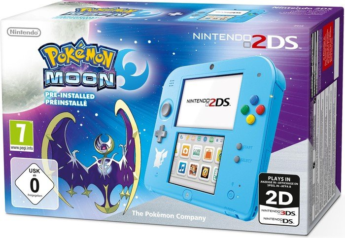 Nintendo 2DS + Pokémon Moon — vue 1 sur 2