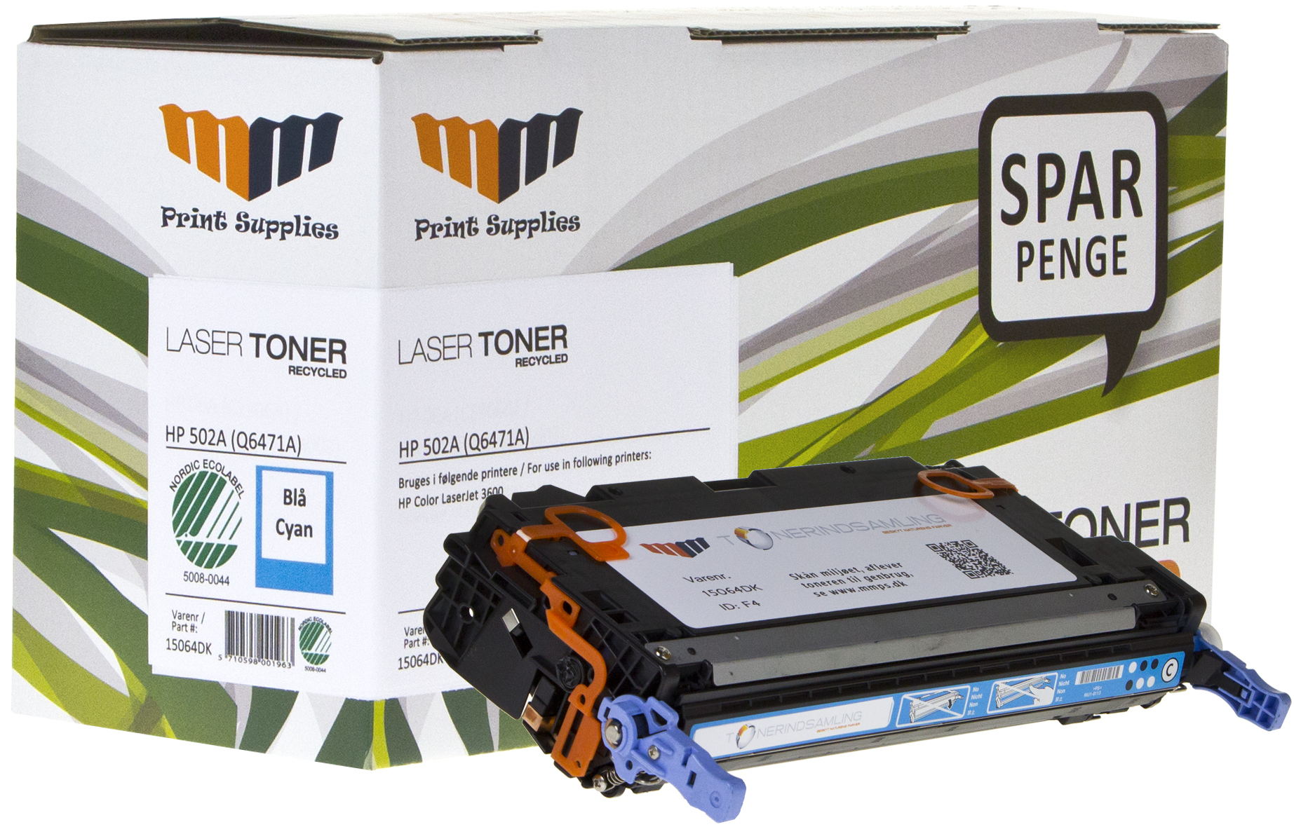 MM Cyan Laser Toner - HP 502A (Q6471A) - For HP Color LaserJet – image 1
