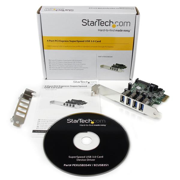 StarTech.com 4 Port PCI Express PCIe SuperSpeed USB 3.0 Controller Card Adapter with UASP - 5Gbps - SATA Power - TAA – image 5