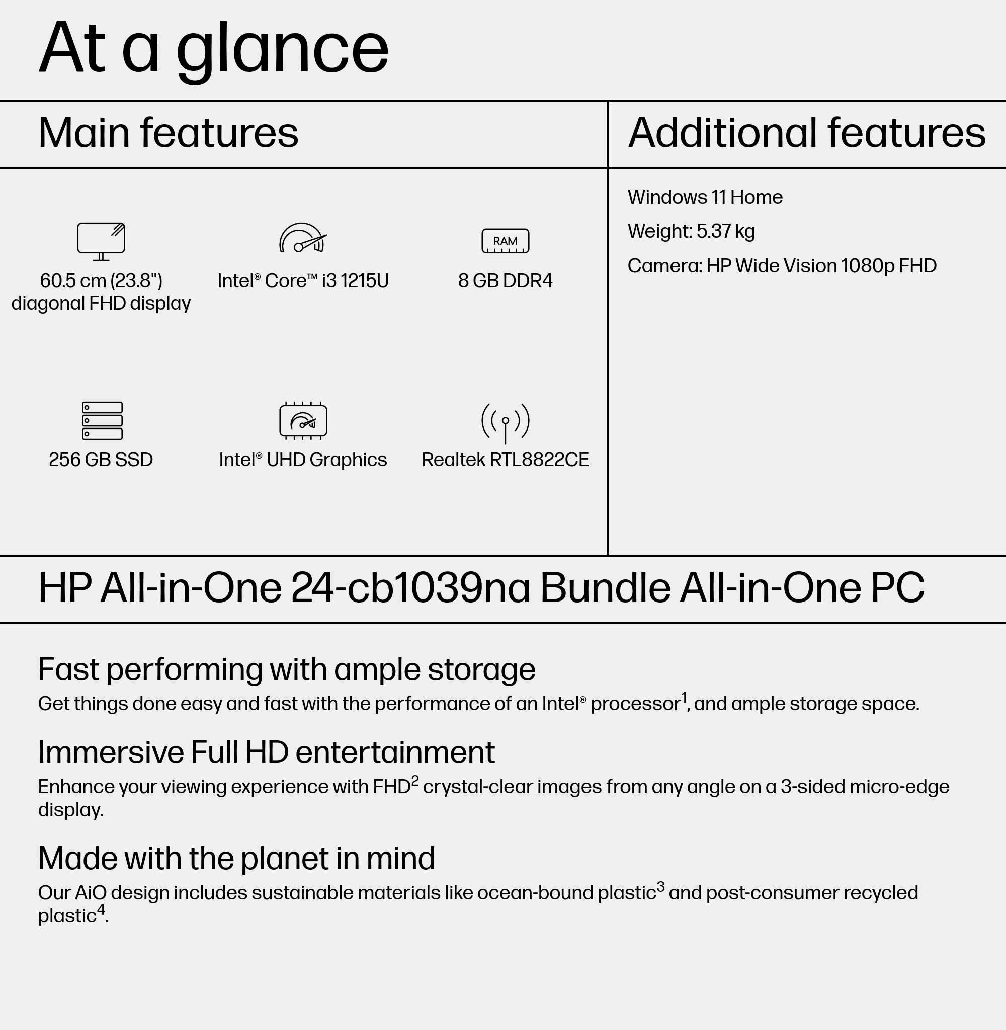 HP 24-cb1039na Intel® Core™ i3 i3-1215U – image 4
