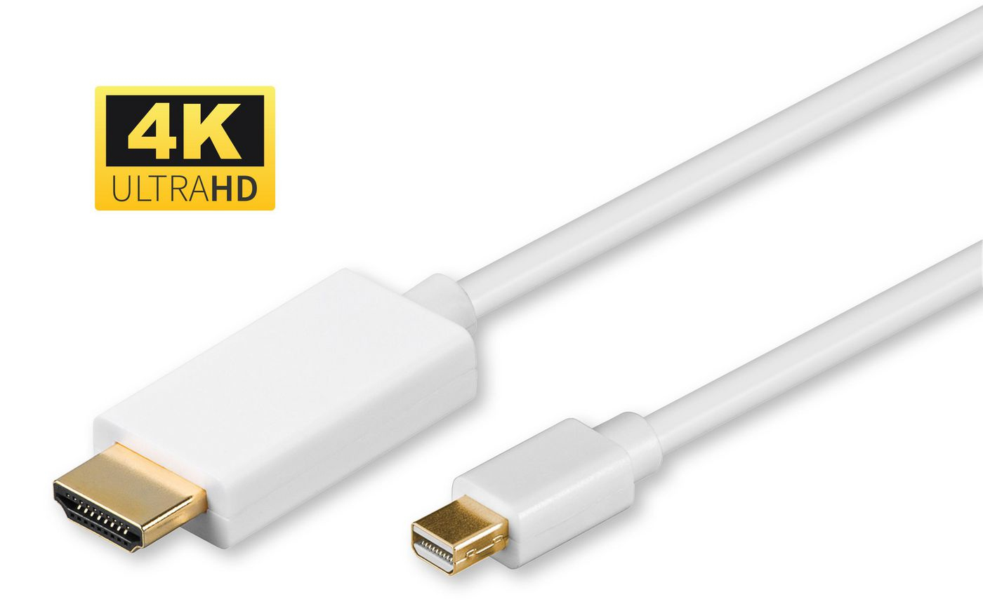 Microconnect MDPHDMI3-4K Mini DisplayPort - HDMI 2.0 Kablo Adaptörü, 3m, Altın Kaplama, 3840x2160