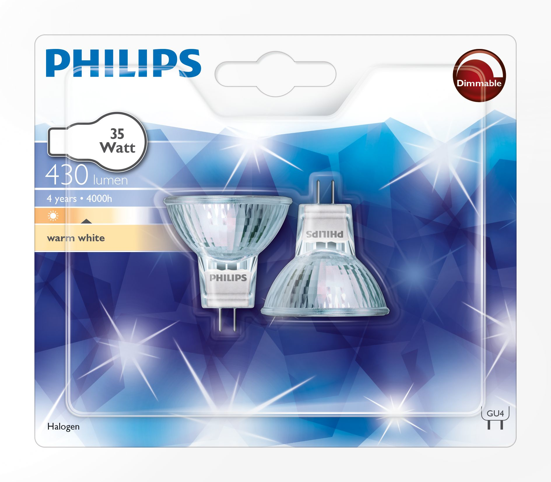 Resim Philips Halogen Spot 35W GU4 3000K 430lm 30° Işın Açısı