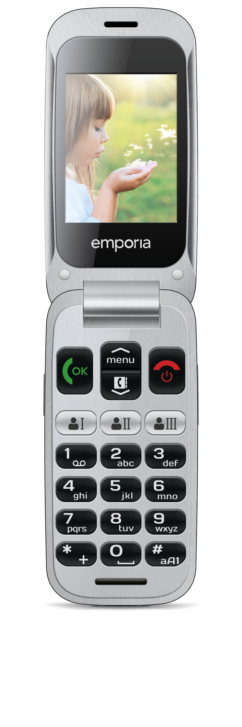 emporiaONE 6.1 cm (2.4") 80 g Grey, Silver Senior phone – image 7