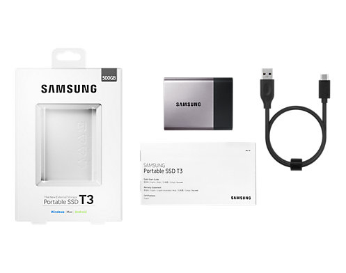 Samsung Portable T3 500 GB USB 3.2 Gen 1 (3.1 Gen 1) Black, Silver image 6
